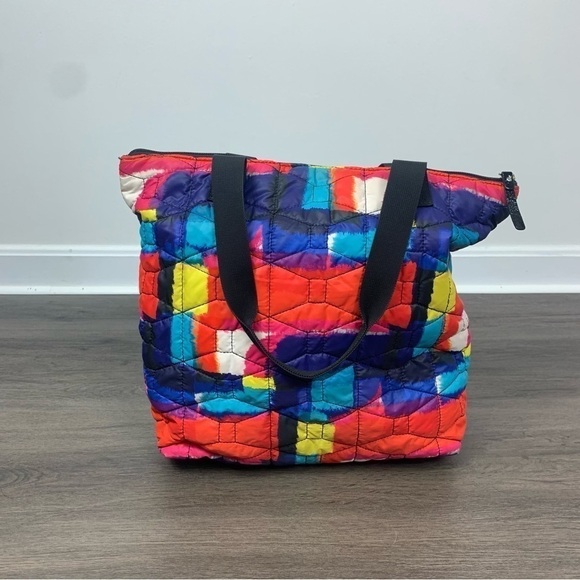 Kate Spade Bon Shopper Signature Spade Quilted Multi Color Tote Bag - Picture 3 of 10